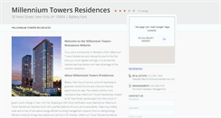 Desktop Screenshot of millenniumtowersresidences.com